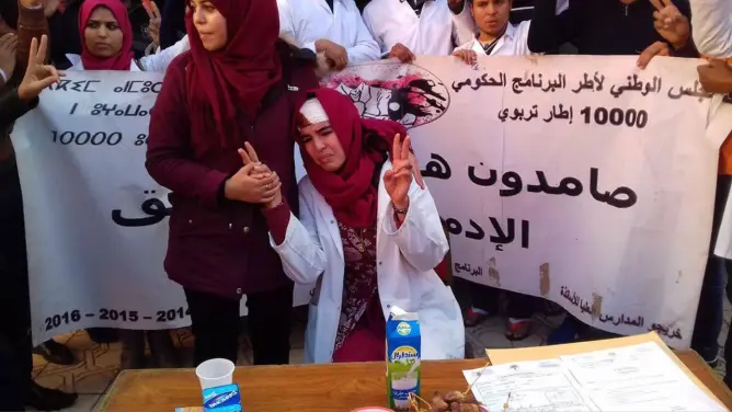 “10 آلاف إطار” يطلقون نداء لعلاج خريجة أصيبت في تدخل أمني