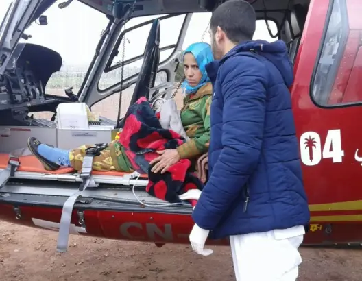 المروحية الطبية تنقذ 3 مواطنين اليوم بالحوز ومراكش والسمارة
