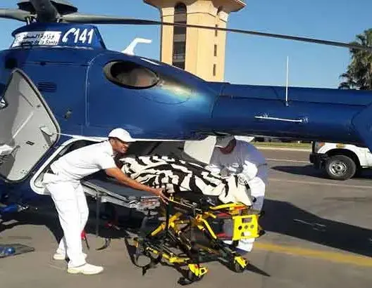 نقل سيدة في وضعية حرجة بمروحية طبية من السمارة إلى العيون