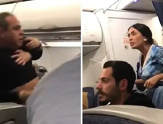 ركاب يحولون طائرة لبنانية لـ”حلبة ملاكمة” بسبب مضيفة (فيديو)