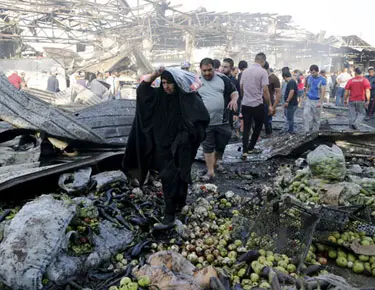 11 قتيلا في تفجير انتحاري استهدف سوقا للخضر ببغداد