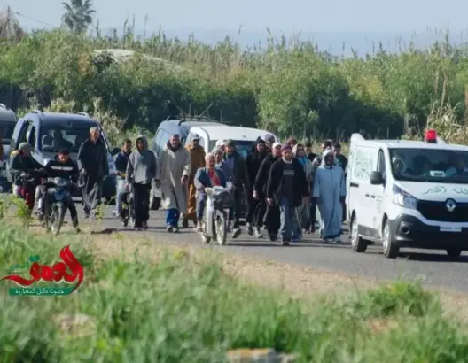 دموع وحزن بالجديدة وبني ملال أثناء دفن ضحيتا اسطنبول (صور)