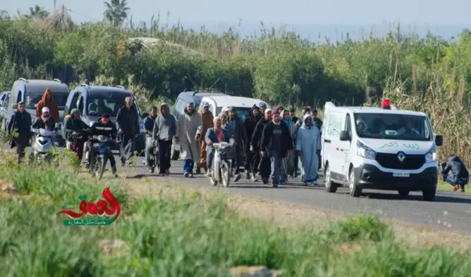 دموع وحزن بالجديدة وبني ملال أثناء دفن ضحيتا اسطنبول (صور)