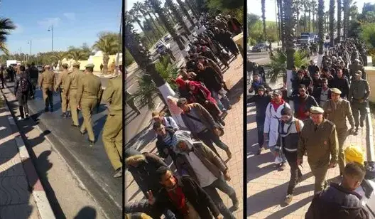 “10 آلاف إطار” يصعدون احتجاجهم بمسيرة من البيضاء إلى الرباط