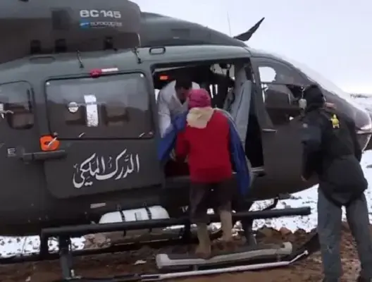 باستعمال مروحيات الدرك.. إنقاذ مساعد تقني بقناة دوزيم من خطر الموت بميدلت