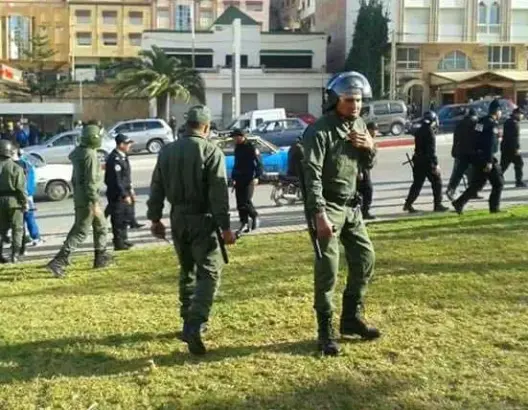 27 إصابة في تدخل أمني لفض احتجاج نشطاء الريف ببوكيدارن (فيديو)
