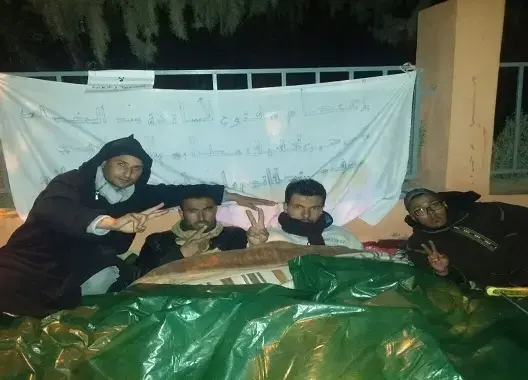 اعتصام مفتوح ومبيت ليلي لأساتذة سد الخصاص ببوعرفة