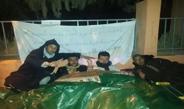 اعتصام مفتوح ومبيت ليلي لأساتذة سد الخصاص ببوعرفة
