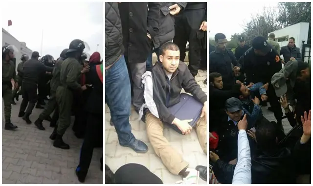 الأمن بالرباط يستعمل القوة لتفريق الأساتذة المتدربين