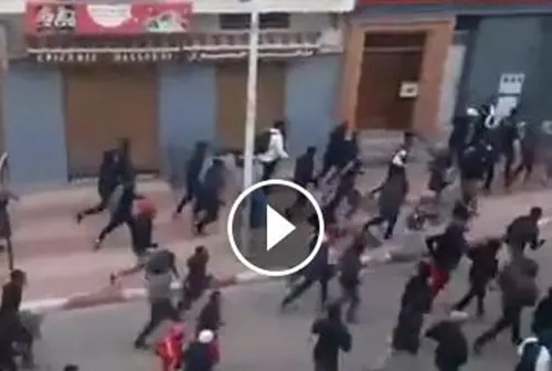خطير .. جمهور الوداد يحول الحسيمة لساحة حرب والأمن غائب