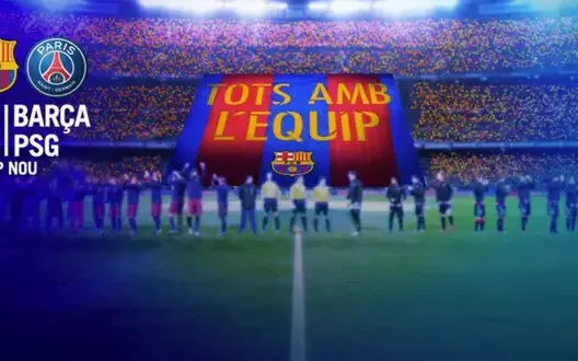 جماهير برشلونة تجهز “تيفو استثنائي” أمام باريس سان جيرمان