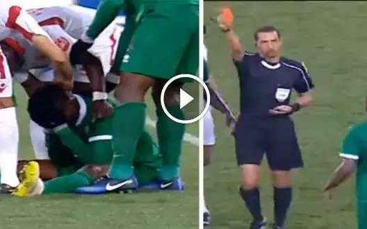 طرد في مباراة الوداد ومونانا يثير الجدل (فيديو)