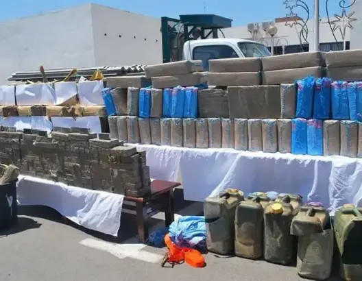 إحباط محاولة تهريب 7 أطنان من الحشيش في الكركارات