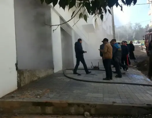 دخان كثيف لتطهير الحشرات يستنفر عناصر الوقاية المدنية بوزان