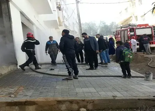 دخان كثيف لتطهير الحشرات يستنفر عناصر الوقاية المدنية بوزان