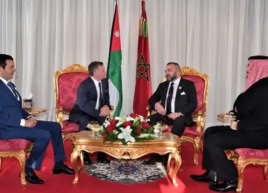 الملك محمد السادس يهنئ العاهل الأردني والملكة رانيا بعيد الجلوس الملكي