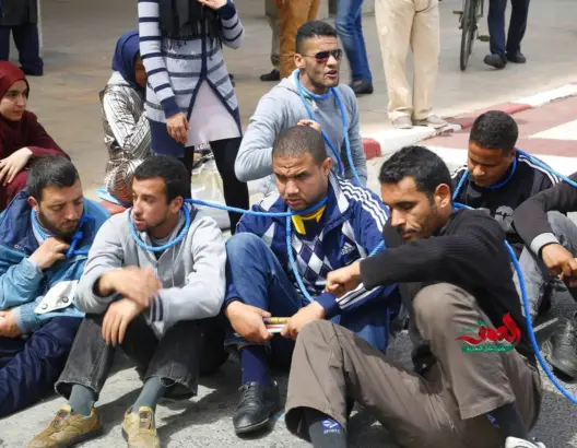 تنسيقية المكفوفين تعلق احتجاجاتها وتوصي أعضاءها بالدعاء لرفع الوباء