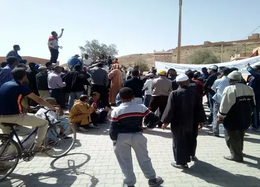 تماطل السلطات في تنفيذ محضر اجتماع ينتج احتجاجات ضواحي تنغير