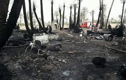 النيران تلتهم جزءا من دوار مولاي عزوز بمراكش