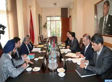 انعقاد أعمال الدورة الرابعة للمشاورات السياسية المغربية الهندية