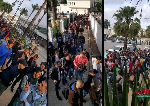 مسيرة طلابية بشوارع تطوان تطالب بطرد أستاذ “الفضيحة الجنسية” (صور)