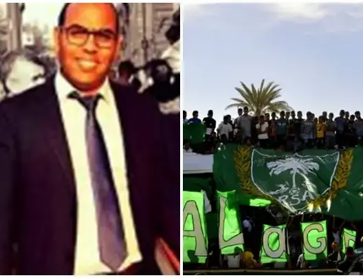 الجاكني يهنئ فريق رجاء أرفود بعد تأهله من داخل سجنه
