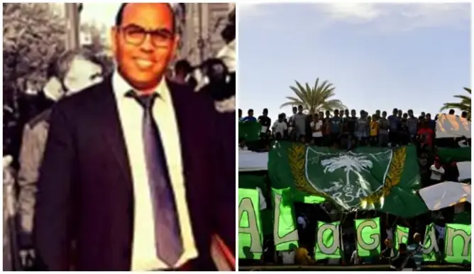 الجاكني يهنئ فريق رجاء أرفود بعد تأهله من داخل سجنه