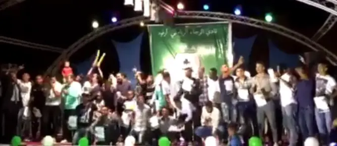 هكذا احتفلت مدينة أرفود بفريقها الكروي