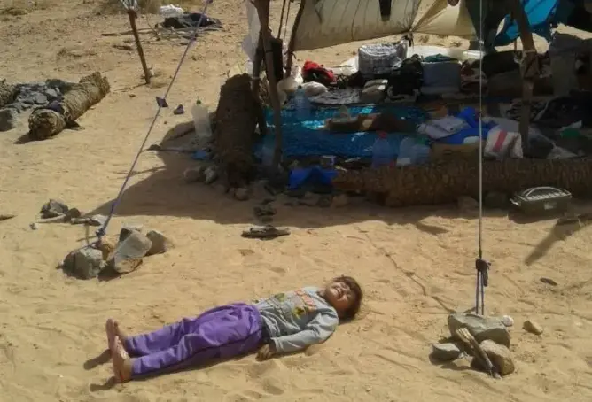 العثماني يعد بحل أزمة السوريين العالقين على الحدود مع الجزائر