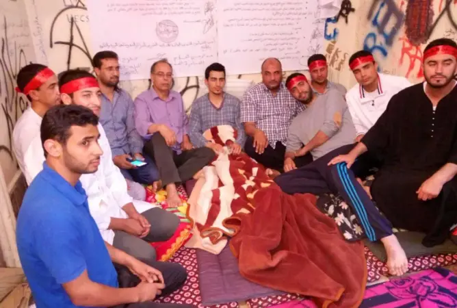 في اليوم الثالث للإضراب.. أساتذة مرسبون يفقدون القدرة على الحركة (صور)