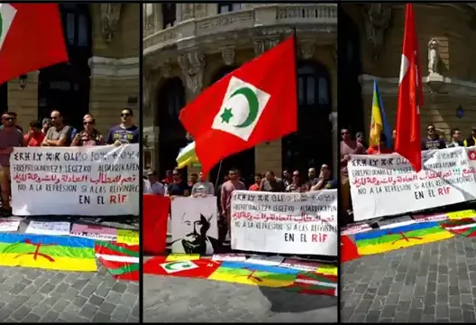 احتجاجات بأمريكا وإسبانيا وبلجيكا وألمانيا ضد اعتقال نشطاء الريف (فيديو)