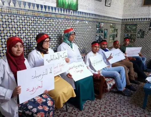 قضية الأساتذة المضربين تصل البرلمان وحقوقيون يراسلون حصاد