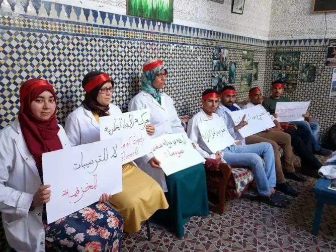 قضية الأساتذة المضربين تصل البرلمان وحقوقيون يراسلون حصاد