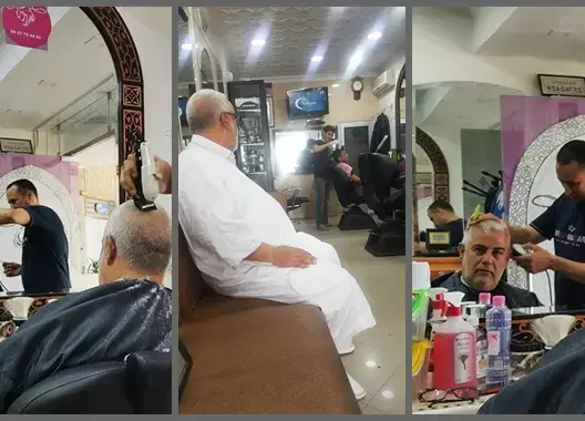 صور جديدة لبنكيران عند حلاقه تثير إعجاب فيسبوكيين (صور)