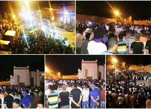 مسيرة احتجاجية بتنغير تضامنا مع الريف ورفعا للتهميش والإقصاء