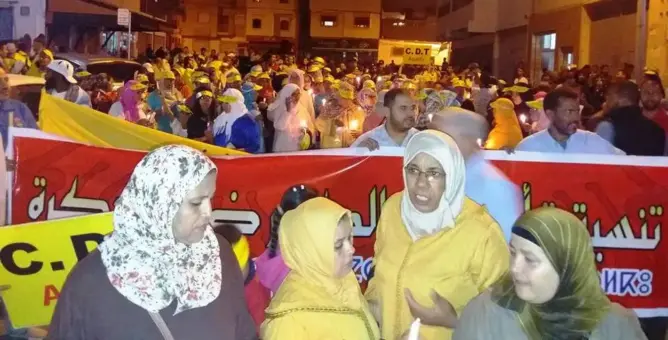 مسيرات الشموع تحيي ذكرى “شهداء الكوميرا” وتتضامن مع حراك الريف (فيديو)