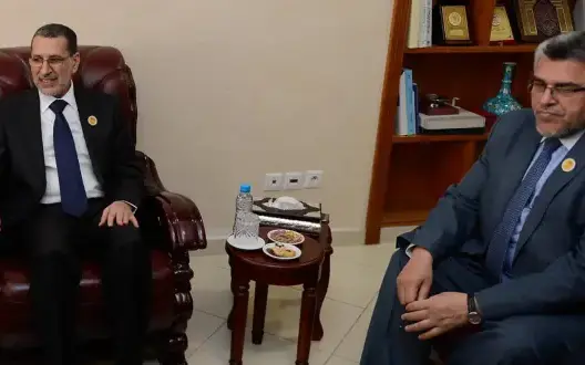 العثماني والرميد يعزيان المرتضى اعمراشا في وفاة والده