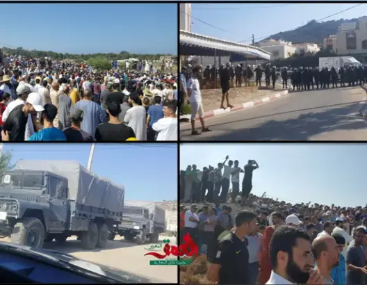 جنازة والد اعمراشا تتحول لمظاهرات بأجدير والأمن يتدخل (فيديو)