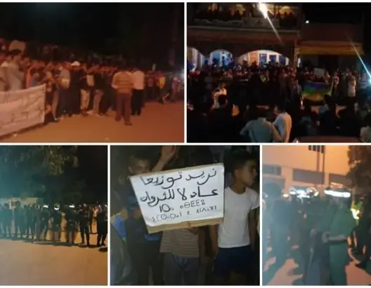 احتجاجات بإيموزار مرموشة للمطالبة ببناء أهم مرافق البنية التحتية