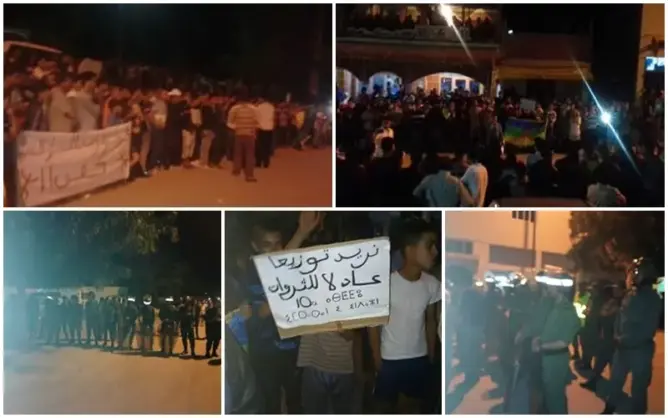 احتجاجات بإيموزار مرموشة للمطالبة ببناء أهم مرافق البنية التحتية