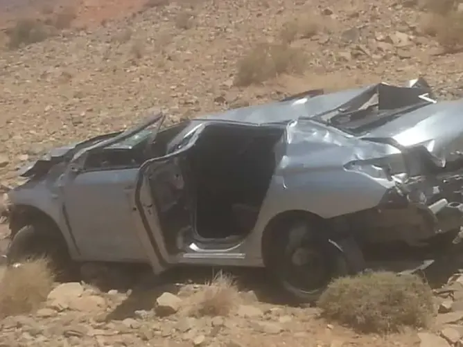 مصرع زوجين في حادث سير خطير نواحي الرشيدية