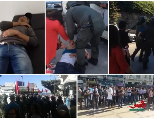 إصابات واعتقالات في تدخل أمني ضد “10 آلاف إطار” بطنجة (فيديو)