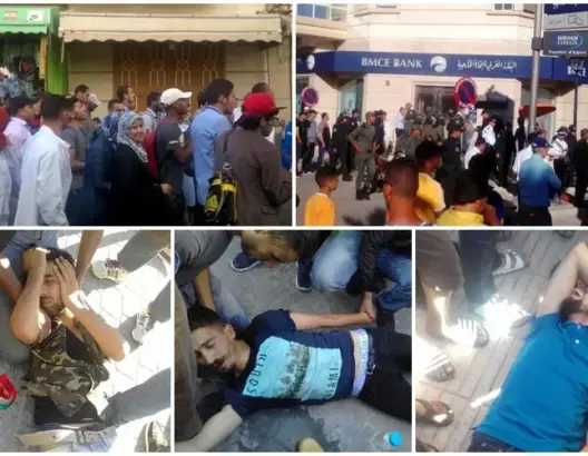 “بلطجية” يعتدون على “10 آلاف إطار” في مسيرة على الأقدام لسبتة (صور)