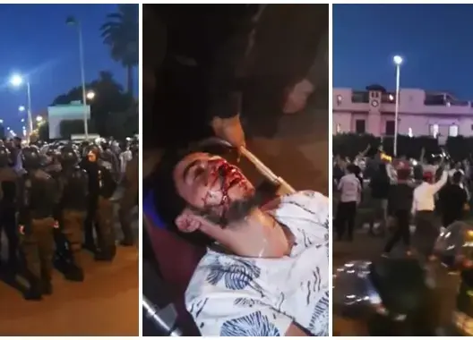 قوات الأمن تتدخل بـ”عنف” لتفريق وقفة احتجاجية  بالقصر الكبير (فيديو)