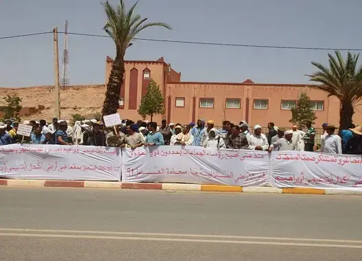 قببيلة تستنكر الترامي على أرضها بتنغير وتتهم مسؤولين بزرع الفتنة