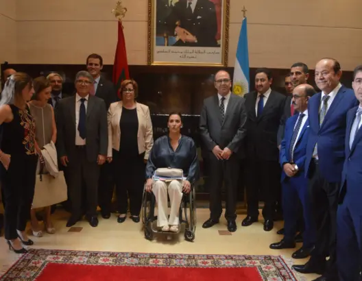بنشماس يستقبل نائبة رئيس الأرجنتين ويعتز بعمق علاقاتهما