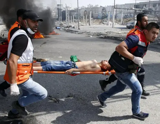 مواجهات بين جيش الاحتلال الاسرائيلي وفلسطينيين في محيط القدس