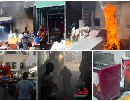 أشهر سوق بتطوان ينجو من حريق وسط حالات اختناق (فيديو)