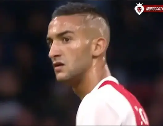 تحركات حكيم زياش أمام نيس أسيستين وأداء رائع