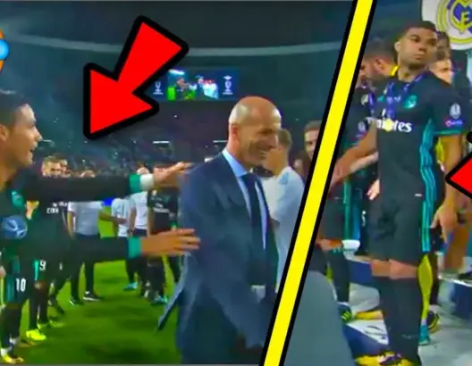 شاهد رونالدو يداعب زيدان ورقصة كاسيميرو التي تجتاح مواقع التواصل الاجتماعي
